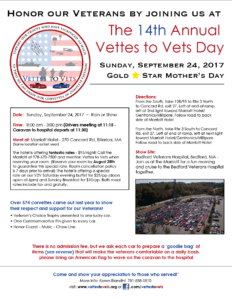MA - Bedford - Annual Vettes to Vets day @ Meet At: Marriot Hotel | Billerica | Massachusetts | United States