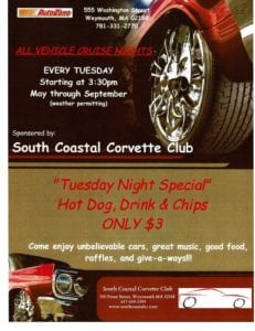 MA - Weymouth - All Vehicle Cruise Nights @ Autozone | Weymouth | Massachusetts | United States