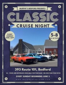 NH - Bedford - Classic Cruise Night at Murphy's @ Murphy's Taproom & Carriage House | Bedford | New Hampshire | United States