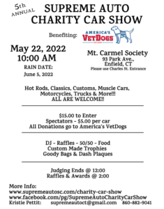 CT - Enfield - Annual Charity Car Show @ Mt Carmel Society | Enfield | Connecticut | United States