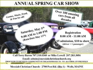 ME - Wells - Annual Spring Car Show @ Messiah Christian Church | Wells | Maine | United States