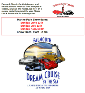 MA - Falmouth - Falmouth Classic Car Club Cruise @ Falmouth Marine Park | Falmouth | Massachusetts | United States