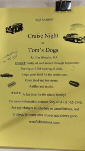 MA - Whately - Cruise Night at Tom's Dogs  @ Tom's Dogs | Whately | Massachusetts | United States
