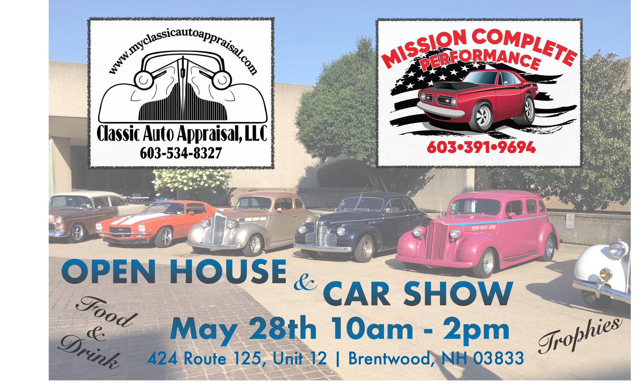 NH Brentwood Classic Auto Appraisal Open house and Car Show