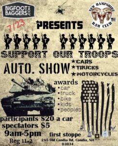 NH - Candia - Annual Support the troops car show @ Candia | New Hampshire | United States