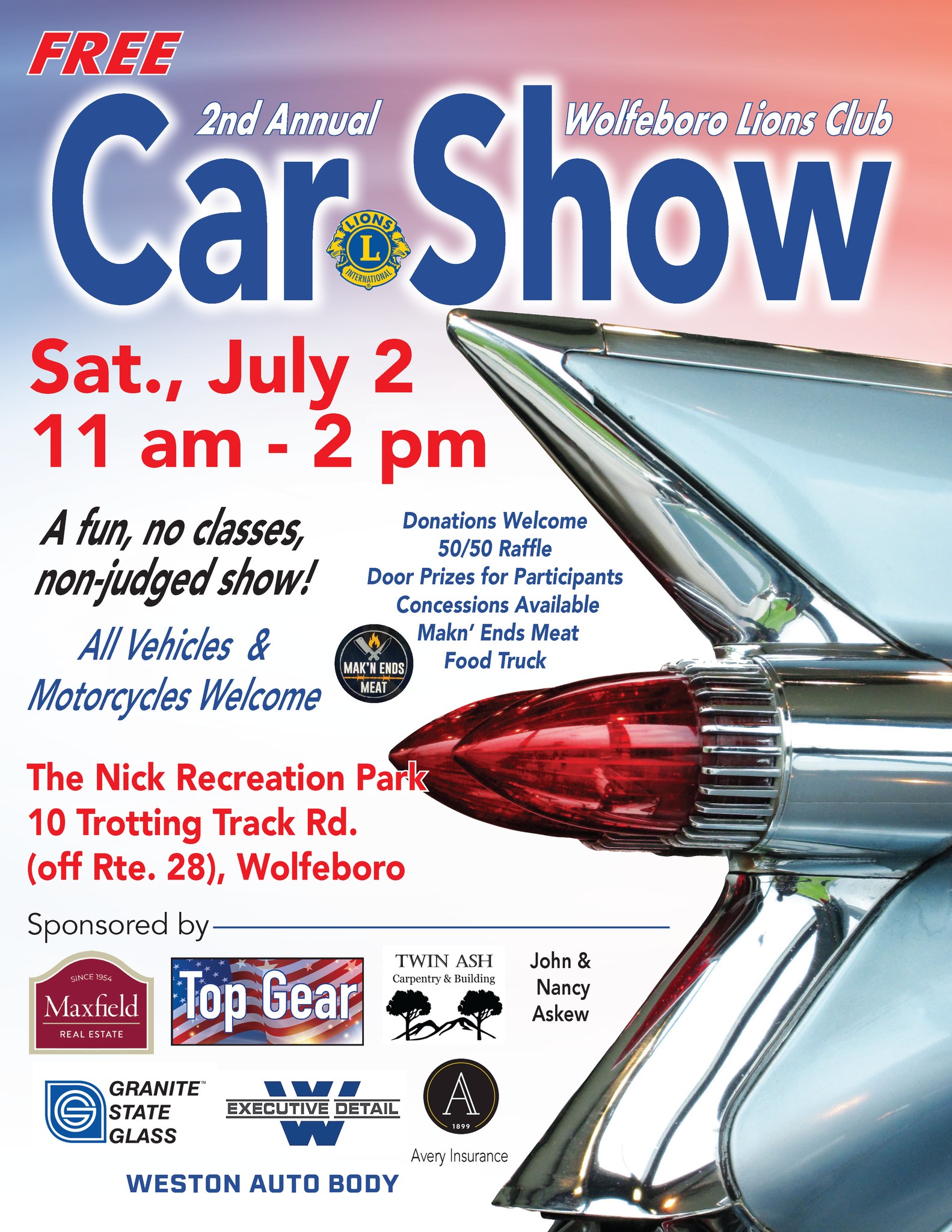 NH Wolfborough Annual Wolfborough Lions Club Car Show