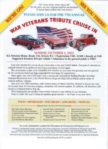 RI - Bristol - Annual War Veterans Tribute Cruise In @ RI Veterans Home | Bristol | Rhode Island | United States
