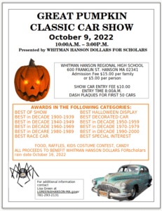 MA - Hanson - Great Pumpkin Classic Car Show @ Whitman Hanson High School | Hanson | Massachusetts | United States