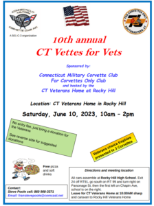 CT - Rocky Hill - Vettes for Vets Veterans Hospital Show @ Rocky Hill High School | Rocky Hill | Connecticut | United States