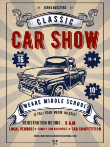 NH - Weare - JSRHS Boosters Classic Car Show @ Weare Middle School | Weare | New Hampshire | United States